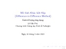 Bài giảng Mô hình khác biệt kép - Lê Việt Phú