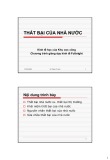 Bài giảng Thất bại của nhà nước - Vũ Thành Tự Anh