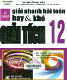 Phương pháp kỹ thuật giải nhanh bài toán hay và khó Giải tích 12: Phần 2