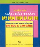 Môn Toán - Tuyển chọn các bài toán bất đẳng thức và cực trị: Phần 2