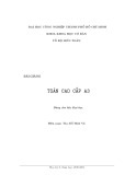 Bài giảng Toán cao cấp A3 - ThS. Đỗ Hoài Vũ