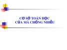 Bài giảng Cơ sở toán học của mã chống nhiễu - Bùi Văn Thành