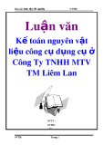 Luận văn tốt nghiệp: Kế toán nguyên vật liệu - công cụ dụng cụ trong doanh nghiệp