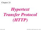 Lecture TCP-IP protocol suite - Chapter 24: Hypertext Transfer Protocol (HTTP)