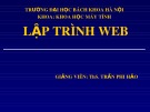 Bài giảng Lập trình Web  - ThS. Trần Phi Hảo