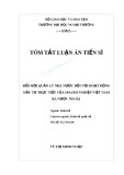 Tóm tắt Luận án Tiến sĩ: Đổi mới quản lý nhà nước đối với hoạt động đầu tư trực tiếp của doanh nghiệp Việt Nam ra nước ngoài