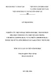 Tóm tắt Luận án Tiến sĩ Sinh học: Nghiên cứu một số đặc điểm sinh học, thành phần hóa học tinh dầu của một số loài trong chi Riềng (Alpinia Roxb.) và Sa nhân (Amomum Roxb.) thuộc họ Gừng (Zingiberaceae Lindl.) ở Bắc Trung Bộ