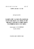 Tóm tắt Luận án Tiến sĩ Y học: Nghiên cứu vai trò Doppler xuyên sọ trong xác định áp lực nội sọ và xử trí co thắt mạch não ở bệnh nhân chấn thương sọ não nặng