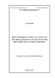 Tóm tắt Luận án Tiến sĩ Kỹ thuật: Phân tích động lực học của tấm và vỏ trụ thoải làm bằng vật liệu có cơ tính biến thiên chịu tải trọng khí động