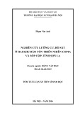 Tóm tắt Luận án Tiến sĩ Sinh học: Nghiên cứu lưỡng cư, bò sát ở hai Khu bảo tồn thiên nhiên Copia và Sốp Cộp, tỉnh Sơn La