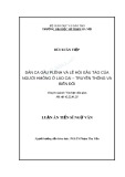 Luận án Tiến sĩ Ngữ văn: Dân ca Gầu plềnh và lễ hội gầu tào của dân tộc Hmông ở Lào Cai – truyền thống và biến đổi