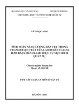 Tóm tắt Luận án Tiến sĩ Vật lý: Tính toán năng lượng hấp thụ trong thanh hoạt chất của laser rắn YAG:Nd bơm bằng đèn flash phục vụ mục đích quân sự