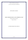 Economic dissertation abstract: Credit administration in Laos’s commercial banks