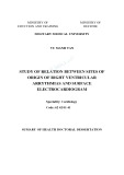 Sumary of health doctoral dessertation: Study of relation between sites of origin of right ventricular arrythmias and surface electrocardiogram