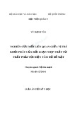 Tóm tắt Luận án Tiến sĩ Y học: Nghiên cứu mối liên quan giữa vị trí khởi phát của rối loạn nhịp thất từ thất phải với điện tâm đồ bề mặt