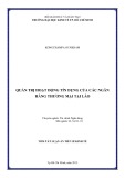 Tóm tắt Luận án Tiến sĩ Kinh tế: Quản trị hoạt động tín dụng của các ngân hàng thương mại tại Lào