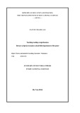 Summary of doctoral thesis in educational sciences: Teaching reading comprehension literary scripts in secondary school following features of the genre