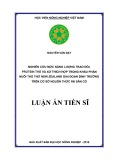 Luận án Tiến sĩ: Nghiên cứu mức năng lượng trao đổi, protein thô và xơ thích hợp trong khẩu phần nuôi thỏ thịt New Zealand giai đoạn sinh trưởng trên cơ sở nguồn thức ăn sẵn có