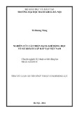 Tóm tắt Luận án Tiến sĩ Cơ khí động lực: Nghiên cứu cải thiện dạng khí động học vỏ xe khách lắp ráp tại Việt Nam