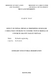 Summary of doctoral dissertation: Effect of initial physical properties of roller compacted concrete to construction schedule of concrete gravity dam in Vietnam