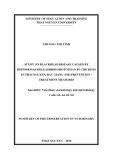 Summary of Phd. dissertation in veterinary: Study on blackhead disease characteristics caused by Histomonas meleagridis protozoan in raising chickens in Thai Nguyen, Bac Giang provinces and recommendation for prevention and treatment measures