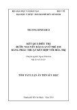 Tóm tắt Luận án Tiến sĩ Y học: Kết quả điều trị bướu nguyên bào gan ở trẻ em bằng phẫu thuật kết hợp với hóa trị