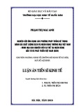 Luận án Tiến sĩ Kinh tế: Nghiên cứu ứng dụng các phương pháp thống kê trong đánh giá chất lượng dịch vụ ngân hàng thương mại Việt Nam – Minh họa qua nghiên cứu cụ thể tại Ngân hàng Thương mại cổ phần Đầu tư và Phát triển Việt Nam (BIDV)