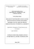 Dissertation summary: Research on mainstreaming climate change issues into socio economic development masterplan of Thua Thien Hue provice through strategic envornmental assessment