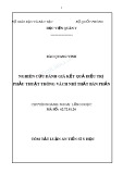 Tóm tắt Luận án Tiến sĩ Y học: Nghiên cứu đánh giá kết quả điều trị phẫu thuật thông vách nhĩ thất bán phần