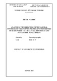 Doctoral thesis summary: Analysis of the structure of the natural synthesis of Thai Nguyen province for the purpose of rational using the natural resources and sustainable development