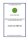 Luận án Tiến sĩ Nông nghiệp: Nghiên cứu chọn tạo giống lúa chất lượng tốt cho vùng Đồng bằng sông Hồng