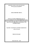 Dissertation summary: Study on some epidemiological characteristics of lower reproductive tract infection of mountainous women in Thai Nguyen province and effect of intervention