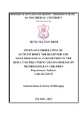 Dissertation summary: Study on correlation of autoantibody tsh receptor and some biological parameters to the result of treatment graves disease by methimazole in children