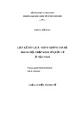 Luận án Tiến sĩ Kinh tế: Liên kết du lịch hàng không giá rẻ trong hội nhập kinh tế quốc tế ở Việt Nam