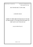 Luận án Tiến sĩ Vật lý: Nghiên cứu dòng điện xích đạo (EEJ) từ số liệu vệ tinh champ và từ số liệu mặt đất ở khu vực Việt Nam và các vùng lân cận