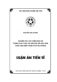 Luận án Tiến sĩ: Nghiên cứu cải thiện sinh kế trong khai thác hải sản đối với ngư dân vùng ven biển thành phố Hải Phòng