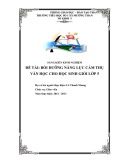 Sáng kiến kinh nghiệm: Bồi dưỡng năng lực cảm thụ văn học cho học sinh giỏi lớp 5
