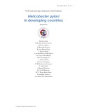 Helicobacter pylori in developing countries