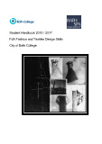 FdA fashion and textile design skills 2015-2017 course handbook