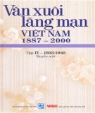 Khám phá Văn xuôi lãng mạn Việt Nam 1887-2000 (Tập II - 1933-1945: Quyển 1): Phần 1