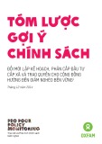 Tóm lược gợi ý chính sách: Đổi mới lập kế hoạch, phân cấp đầu tư cấp xã và trao quyền cho cộng đồng hướng đến giảm nghèo bền vững