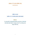 Tiểu luận Tư tưởng Hồ Chí Minh: Tư tưởng Hồ Chí Minh hình thành trong thời kỳ 1920-1930 (Giai đoạn hình thành tư tưởng cơ bản về con đường cách mạng Việt Nam)