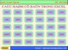 Bài giảng Các hàm cơ bản trong Excel - Nguyễn Xuân Nghĩa