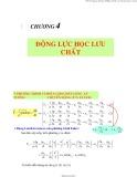 Bài giảng Chương 4: Động lực học lưu chất - TS. Nguyễn Thị Bảy