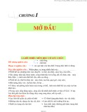 Bài giảng Chương 1: Mở đầu - TS. Nguyễn Thị Bảy