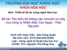 Đề tài: Tìm hiểu hệ thống vận chuyển tro đáy của Công ty Nhiệt điện Cao Ngạn - Thái Nguyên