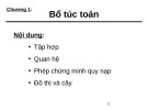 Bài giảng Tin học lý thuyết - Chương 1: Bổ túc toán