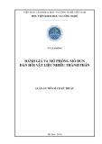 Luận án Tiến sĩ Cơ kỹ thuật: Đánh giá và mô phỏng mô đun đàn hồi vật liệu nhiều thành phần