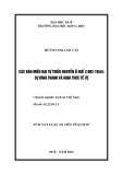 Tóm tắt Luận án Tiến sĩ Lịch sử: Các đàn miếu đại tự triều Nguyễn ở Huế (1802-1945) - Sự hình thành và nghi thức tế tự