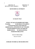 Dissertation summary: Study of relationships between plasma 25-hydroxyvitamin D with insulin resistance and effects of vitamin D supplementation on insulin resistance in gestational diabetes mellitus